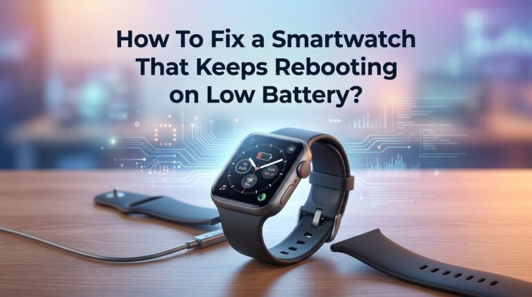 How To Fix a Smartwatch That Keeps Rebooting on Low Battery?