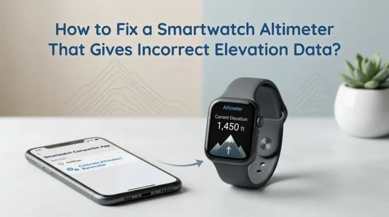 How to Fix a Smartwatch Altimeter That Gives Incorrect Elevation Data?