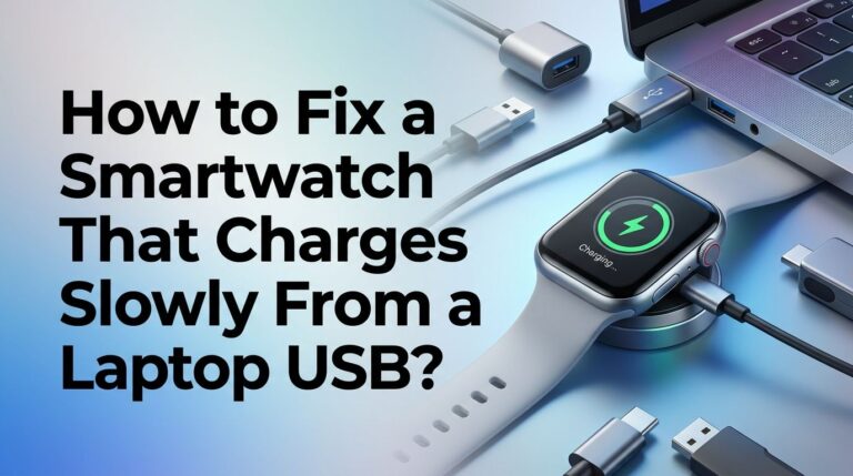 How to Fix a Smartwatch That Charges Slowly From a Laptop USB?