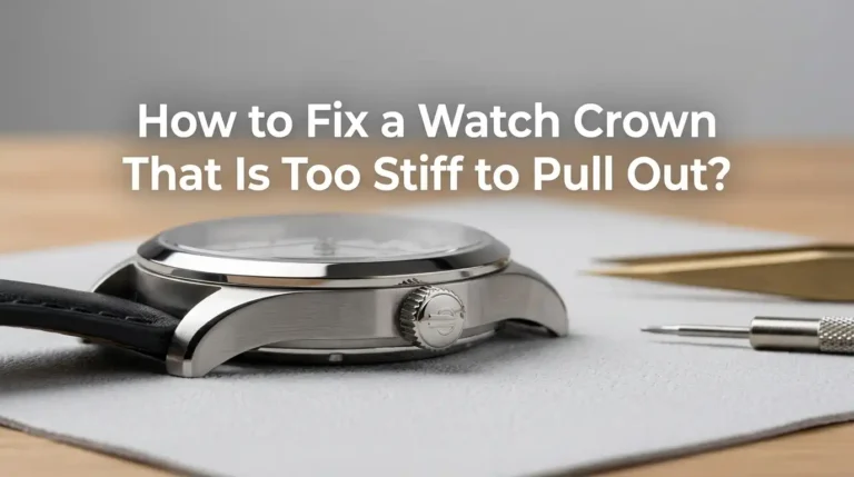 How to Fix a Watch Crown That Is Too Stiff to Pull Out?