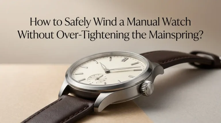 How to Safely Wind a Manual Watch Without Over-Tightening the Mainspring?