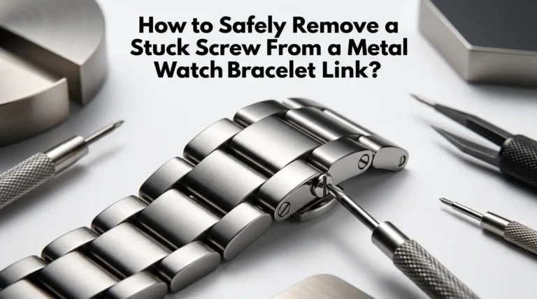 How to Safely Remove a Stuck Screw From a Metal Watch Bracelet Link?