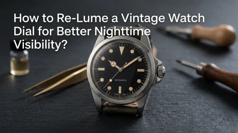 How to Re-Lume a Vintage Watch Dial for Better Nighttime Visibility?