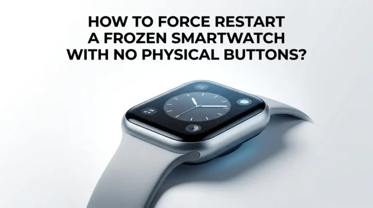 How to Force Restart a Frozen Smartwatch With No Physical Buttons?