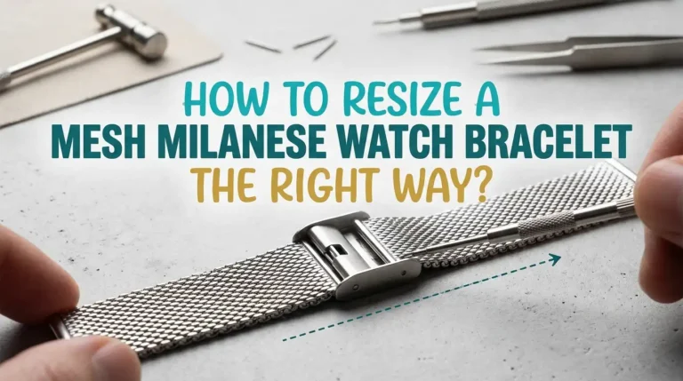 How to Resize a Mesh Milanese Watch Bracelet the Right Way?