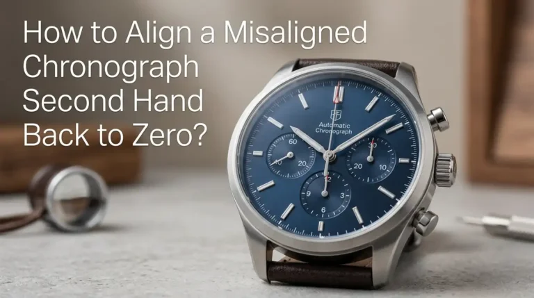How to Align a Misaligned Chronograph Second Hand Back to Zero?