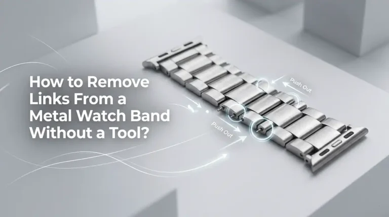 How to Remove Links From a Metal Watch Band Without a Tool?