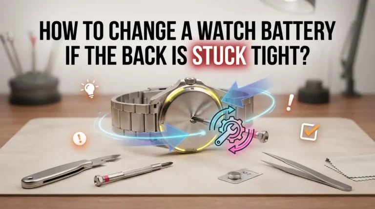 How To Change A Watch Battery If The Back Is Stuck Tight?