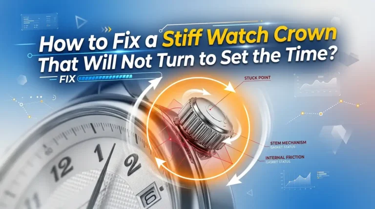 How to Fix a Stiff Watch Crown That Will Not Turn to Set the Time?