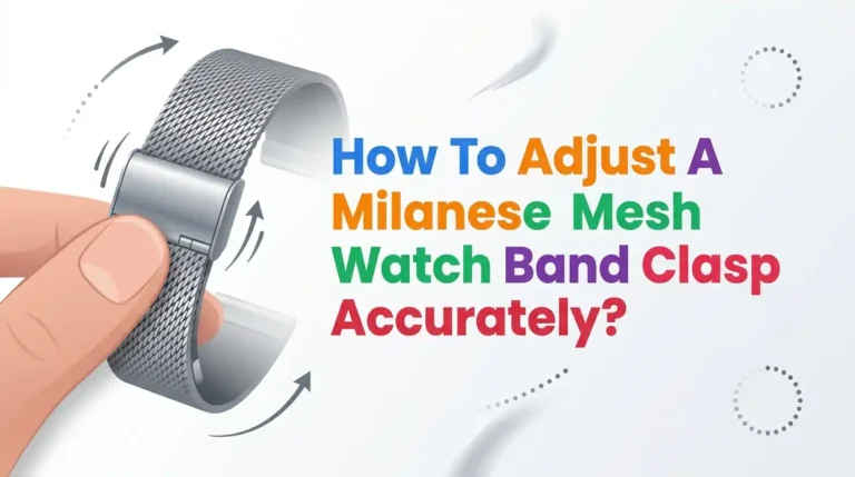 How To Adjust A Milanese Mesh Watch Band Clasp Accurately?