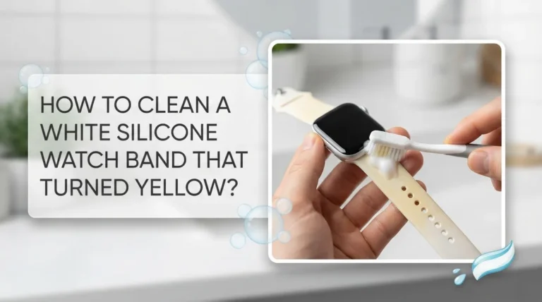 How To Clean A White Silicone Watch Band That Turned Yellow?