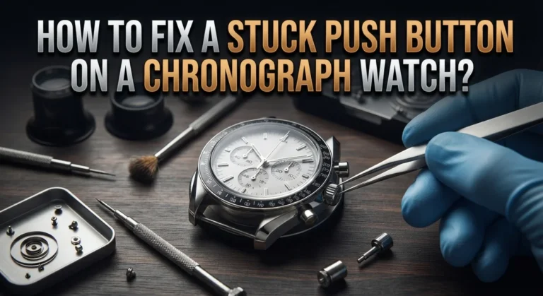 How To Fix A Stuck Push Button On A Chronograph Watch?