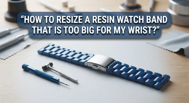 How To Resize A Resin Watch Band That Is Too Big For Your Wrist